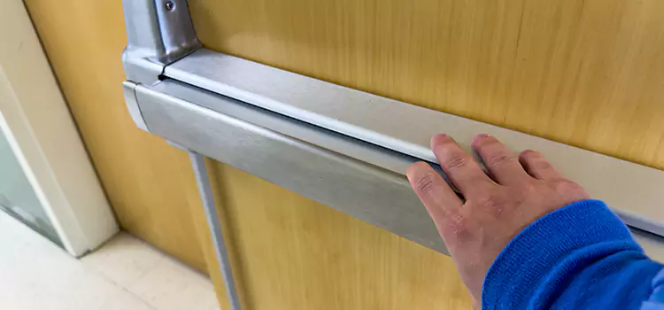 Installing a Push Bar on a Door Kearny